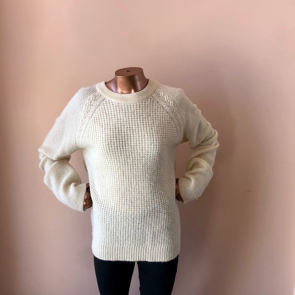 Marc By Marc Jacobs Alpaca Cream Crew Neck Sweater
